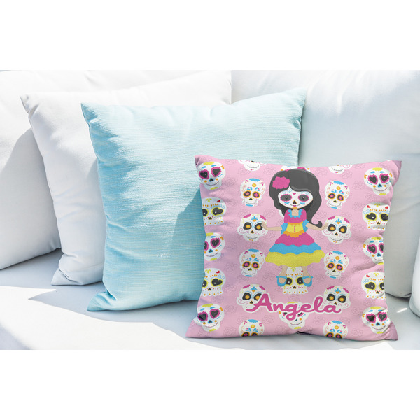 Kids Sugar Skulls Decorative Pillow Case - LIFESTYLE 2
