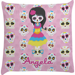 Kids Sugar Skulls Decorative Pillow Case (Personalized)
