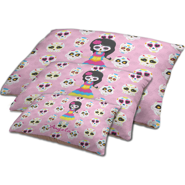 Kids Sugar Skulls Dog Beds - MAIN (sm, med, lrg)