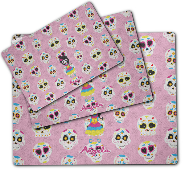 Kids Sugar Skulls Dog Food Mat - MAIN (sm, med, lrg)