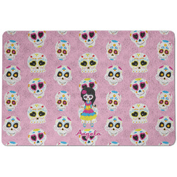 Kids Sugar Skulls Dog Food Mat w/ Name or Text