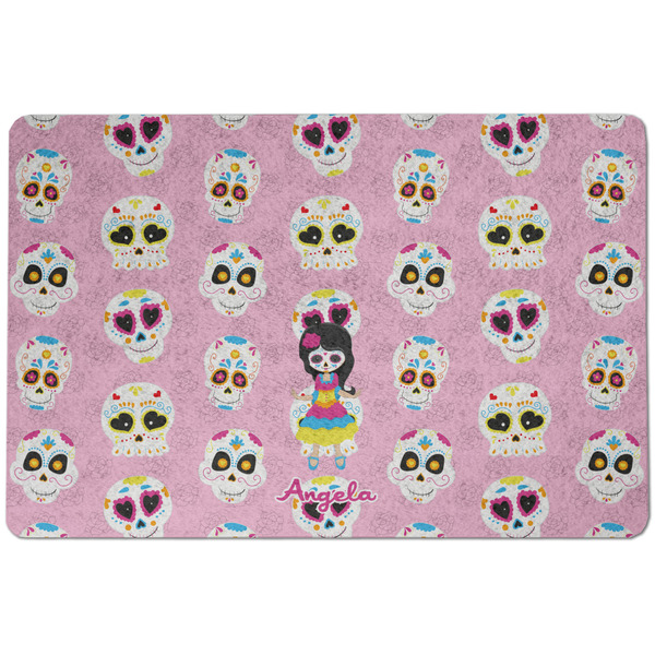 Kids Sugar Skulls Dog Food Mat - Small without bowls