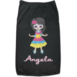 Kids Sugar Skulls Black Pet Shirt (Personalized)