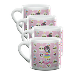 Kids Sugar Skulls Double Shot Espresso Cups - Set of 4 (Personalized)