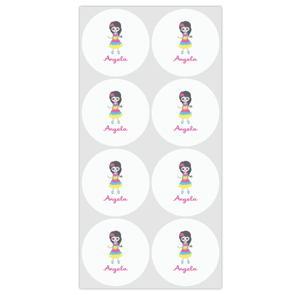 Kids Sugar Skulls Drink Topper - Medium - Set of 12