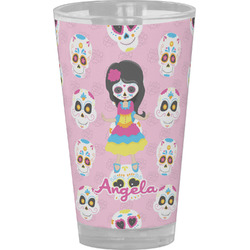 Kids Sugar Skulls Pint Glass - Full Color (Personalized)