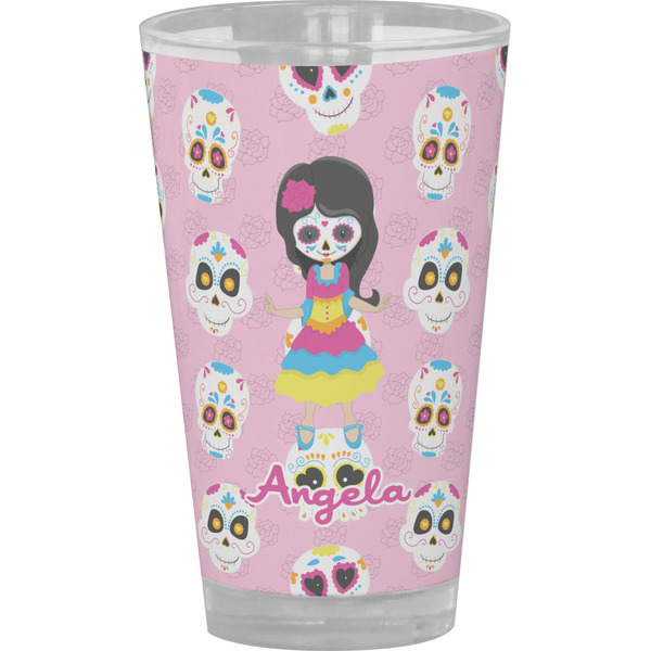 Custom Kids Sugar Skulls Pint Glass - Full Color (Personalized)