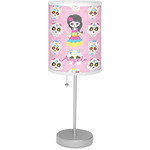 Kids Sugar Skulls 7" Drum Lamp with Shade Polyester (Personalized)