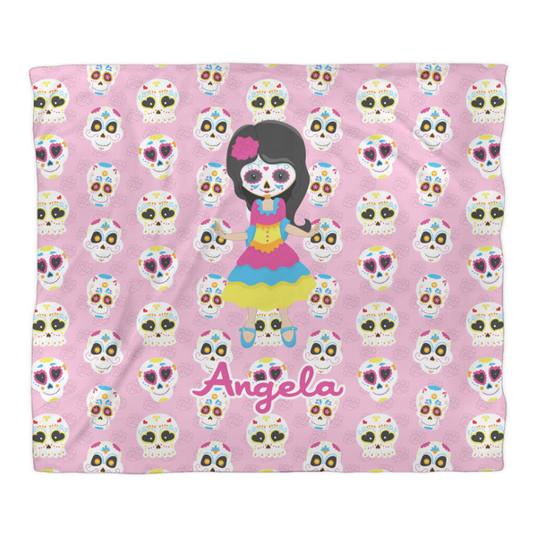 Kids Sugar Skulls Duvet Cover - King - Front