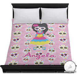 Kids Sugar Skulls Duvet Cover - Full / Queen (Personalized)