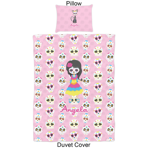 Kids Sugar Skulls Duvet Cover Set - Twin - Approval