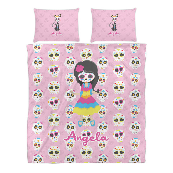 Kids Sugar Skulls Duvet cover Set - Queen - Alt Approval
