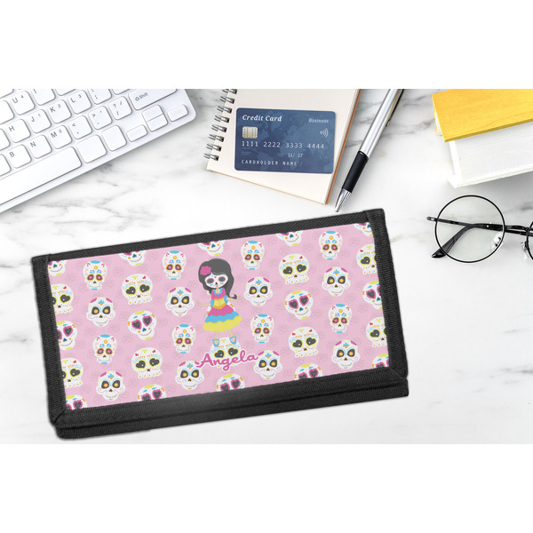 Kids Sugar Skulls DyeTrans Checkbook Cover - LIFESTYLE