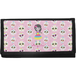 Kids Sugar Skulls Canvas Checkbook Cover (Personalized)
