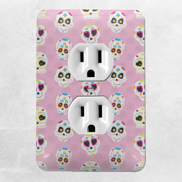 Kids Sugar Skulls Electric Outlet Plate - LIFESTYLE