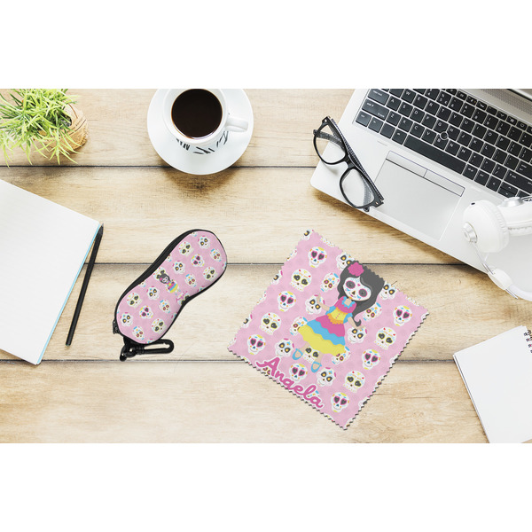 Kids Sugar Skulls Eyeglass Case and Cloth Set - LIFESTYLE