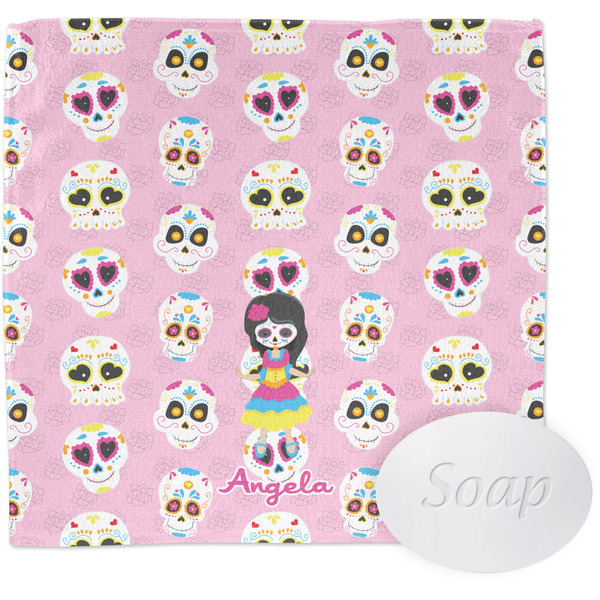 Custom Kids Sugar Skulls Washcloth (Personalized)