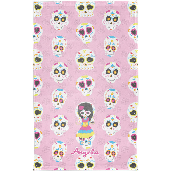 Kids Sugar Skulls Finger Tip Towel - Full View
