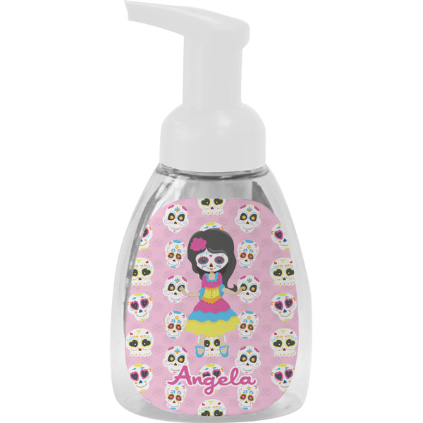 Custom Kids Sugar Skulls Foam Soap Bottle - White (Personalized)