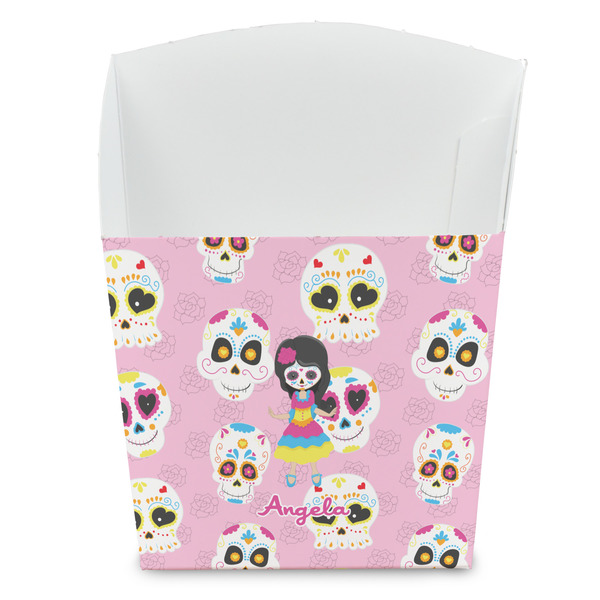 Custom Kids Sugar Skulls French Fry Favor Boxes (Personalized)