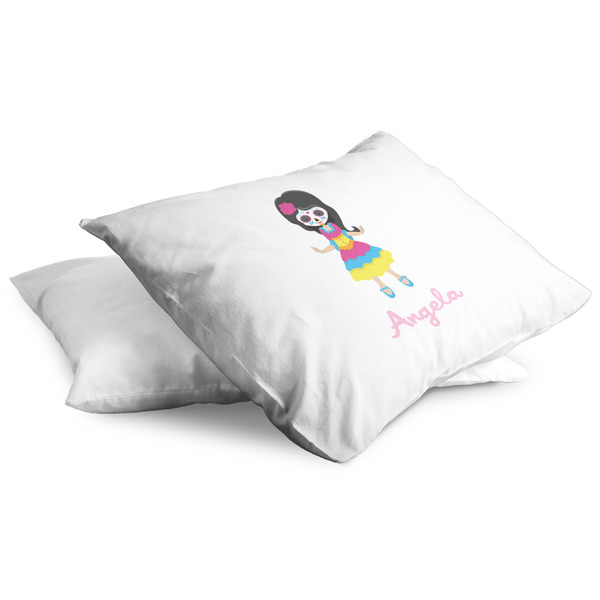 Kids Sugar Skulls Full Pillow Case - TWO (partial print)