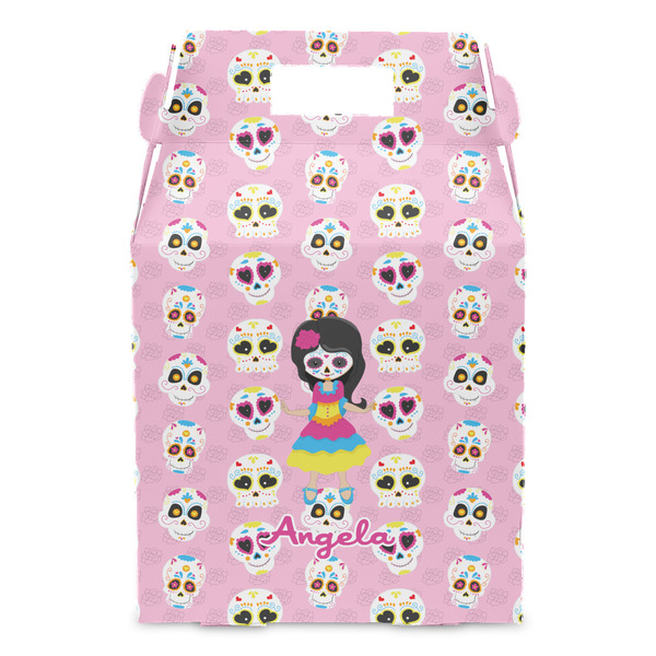 Kids Sugar Skulls Gable Favor Box - Front