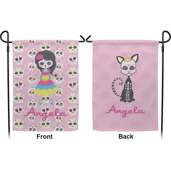 Kids Sugar Skulls Garden Flag - Double Sided Front and Back