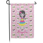 Kids Sugar Skulls Small Garden Flag - Single Sided w/ Name or Text