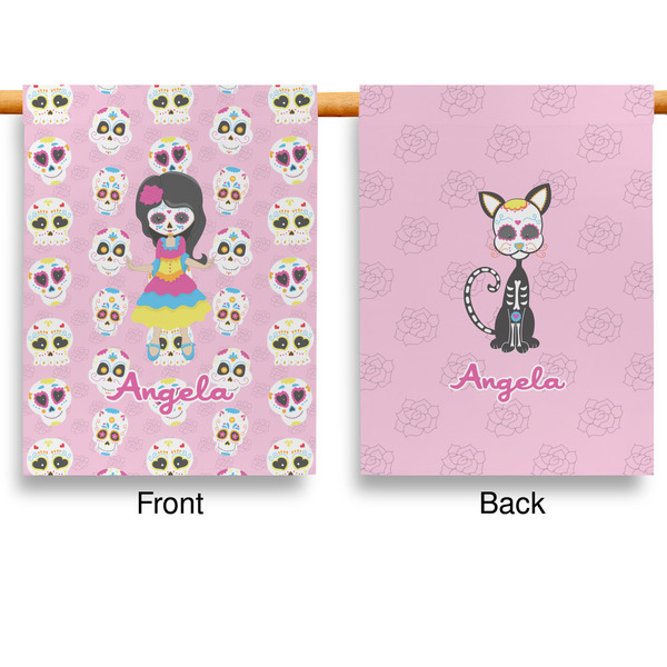 Kids Sugar Skulls Garden Flags - Large - Double Sided - APPROVAL