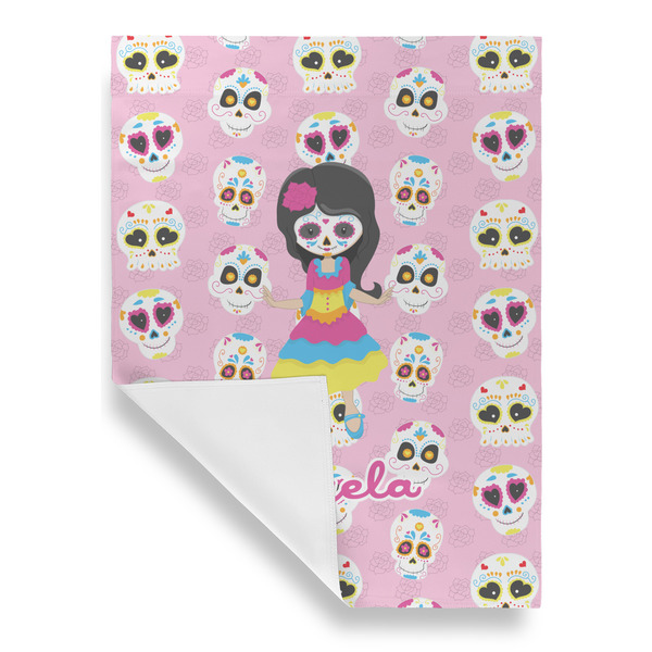 Kids Sugar Skulls Garden Flags - Large - Single Sided - FRONT FOLDED