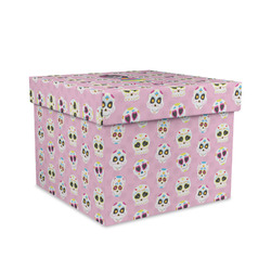 Kids Sugar Skulls Gift Box with Lid - Canvas Wrapped - Large (Personalized)