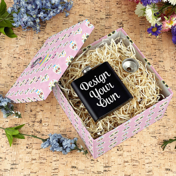 Kids Sugar Skulls Gift Boxes with Lid - Canvas Wrapped - Large - In Context