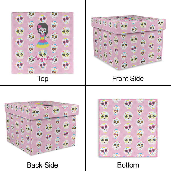 Kids Sugar Skulls Gift Boxes with Lid - Canvas Wrapped - Small - Approval