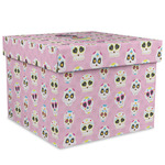 Kids Sugar Skulls Gift Box with Lid - Canvas Wrapped - XX-Large (Personalized)