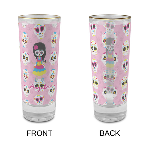Kids Sugar Skulls Glass Shot Glass - 2 oz - Single - APPROVAL