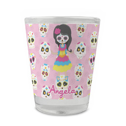 Kids Sugar Skulls Glass Shot Glass - 1.5 oz - Set of 4 (Personalized)