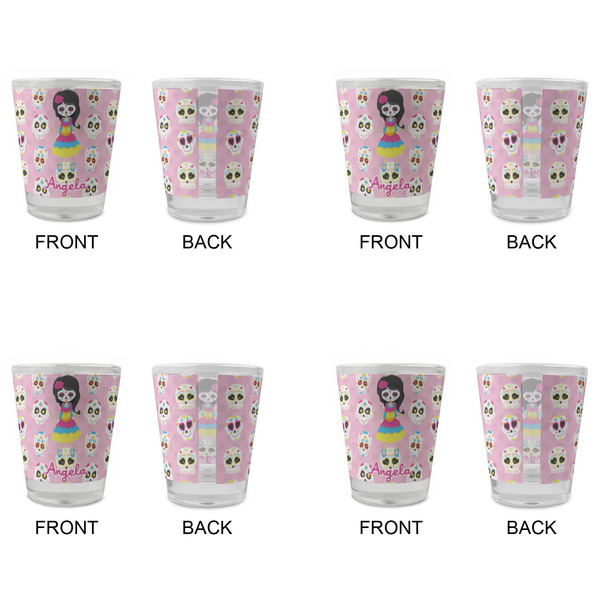Kids Sugar Skulls Glass Shot Glass - Standard - Set of 4 - APPROVAL