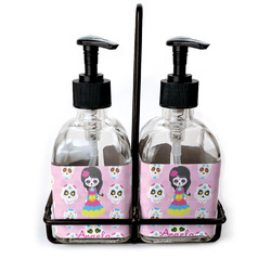 Kids Sugar Skulls Glass Soap & Lotion Bottles (Personalized)
