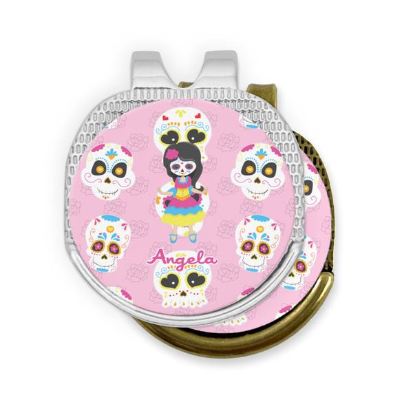 Kids Sugar Skulls Golf Ball Marker Hat Clip - PARENT/MAIN