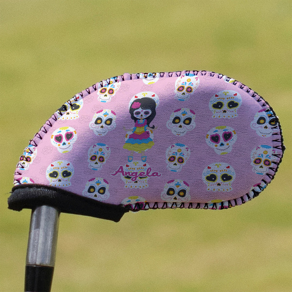 Kids Sugar Skulls Golf Club Cover - Front