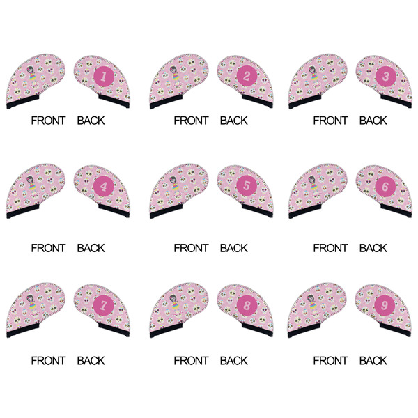 Kids Sugar Skulls Golf Club Covers - APPROVAL (set of 9)