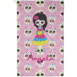 Kids Sugar Skulls Golf Towel - Poly-Cotton Blend - Small w/ Name or Text
