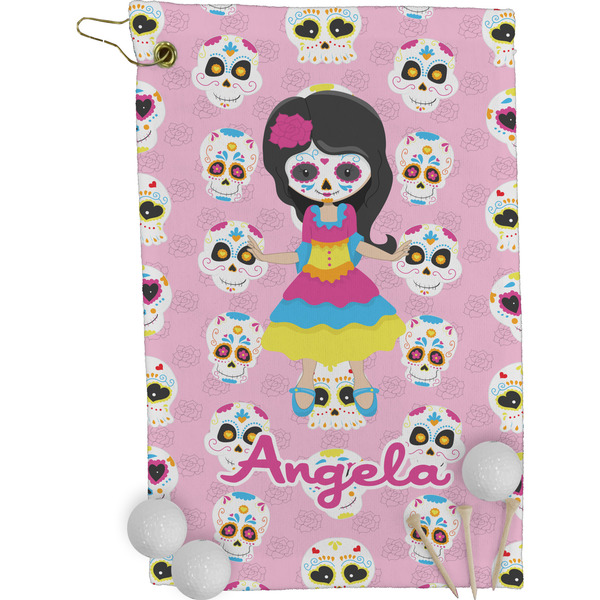 Kids Sugar Skulls Golf Towel (Personalized)