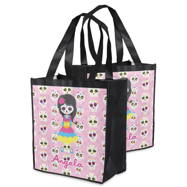 Kids Sugar Skulls Grocery Bag - MAIN