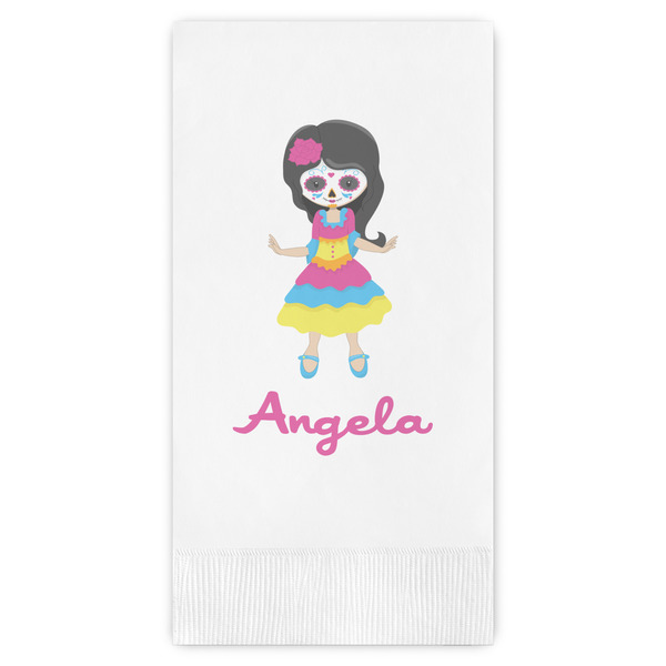 Custom Kids Sugar Skulls Guest Towels - Full Color (Personalized)