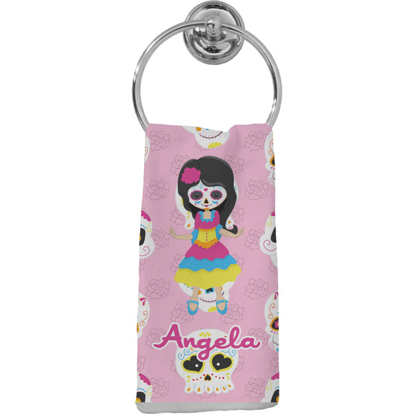 Custom Kids Sugar Skulls Hand Towel - Full Print (Personalized)
