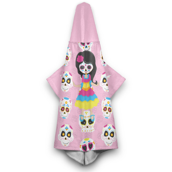 Kids Sugar Skulls Hooded Towel - Hanging