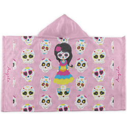 Kids Sugar Skulls Kids Hooded Towel (Personalized)