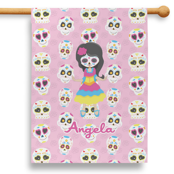 Custom Kids Sugar Skulls 28" House Flag (Personalized)