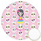 Kids Sugar Skulls Printed Cookie Topper - 3.25" (Personalized)